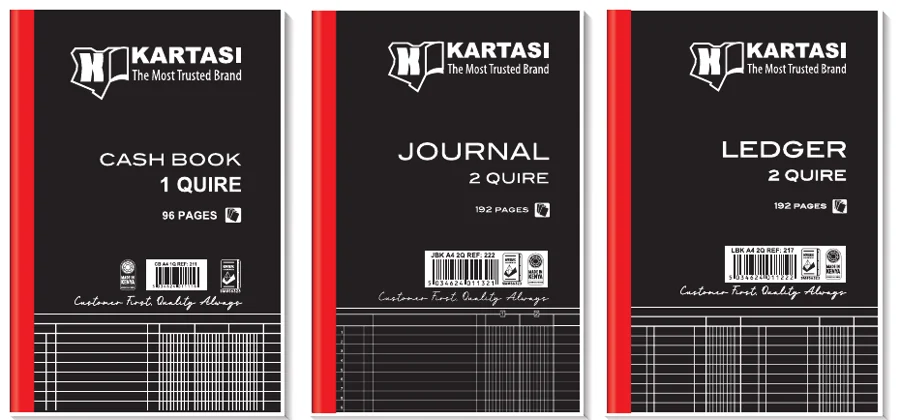 Kartasi Accounts Cash Books A4 1Q (Ref 211)