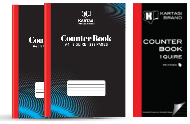 Njema Counter Books NJ A4 1Q (Ref 173)