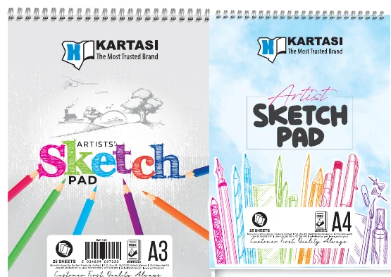 Kartasi Sketch Pad A4 — 50 · 80gsm sheets (Ref 161)